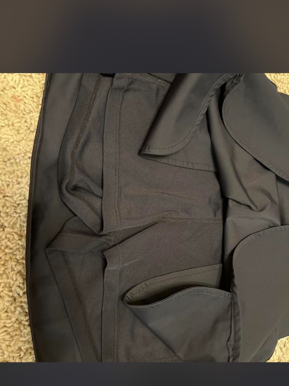 Black Athletic Skort with Logo - Picture 2 of 2
